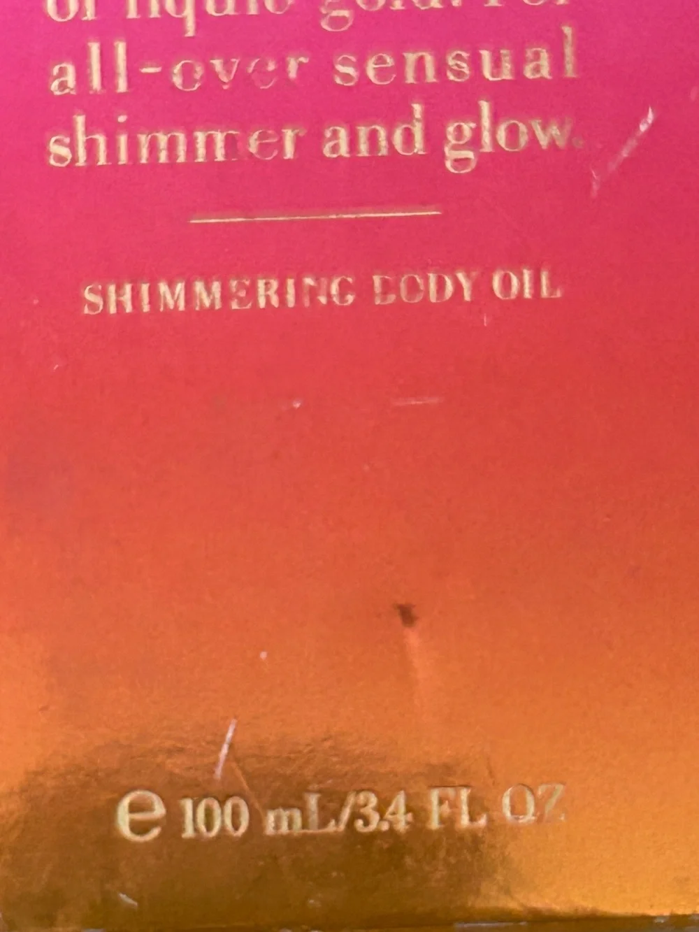 New Unopened Victoria's Secret Bare Bronze Glow Shimmering Body Oil